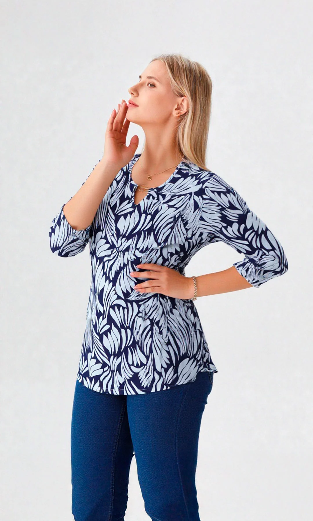 Camiseta mujer manga 3/4 estampada - Imagen 6