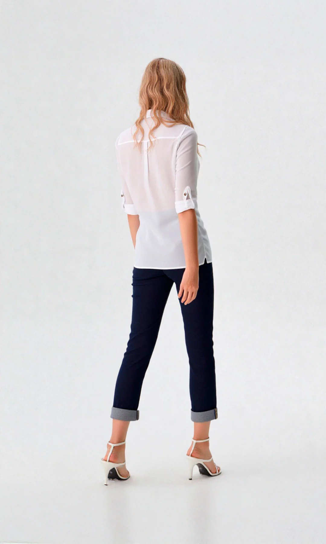 Blusa mujer manga 3/4 unicolor - Imagen 21