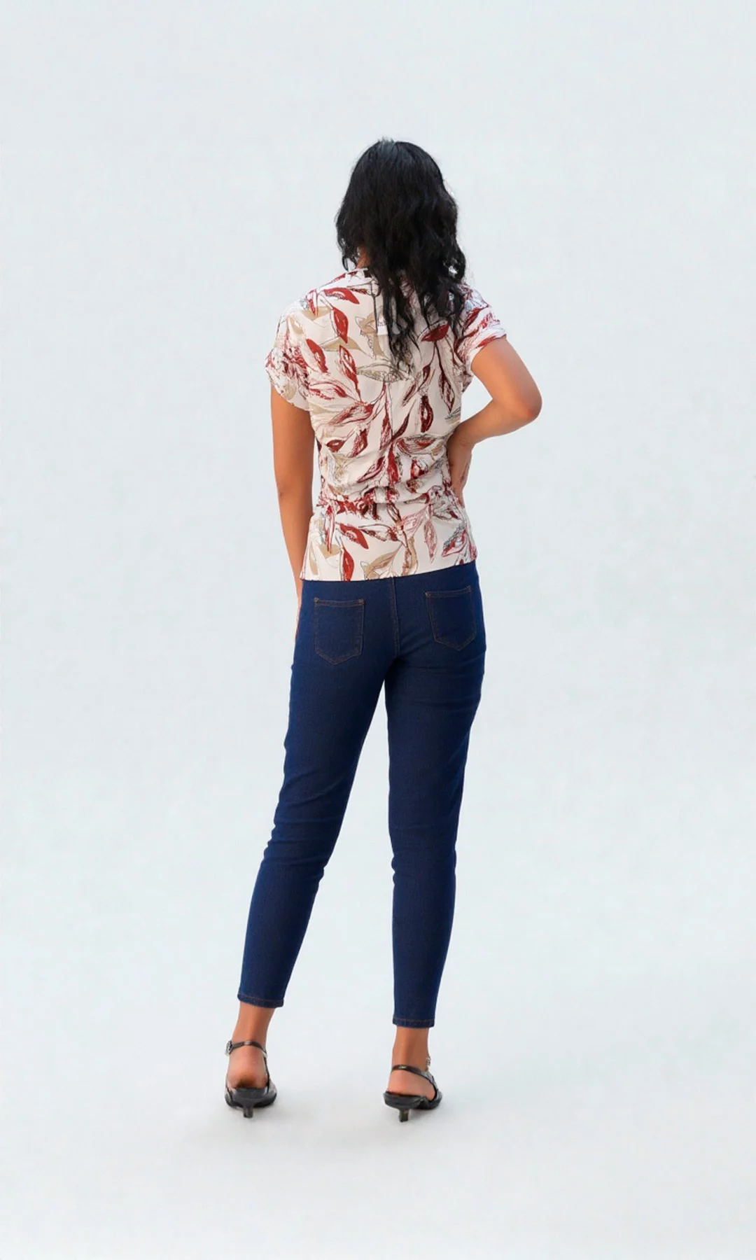 Blusa mujer manga corta estampada - Imagen 4