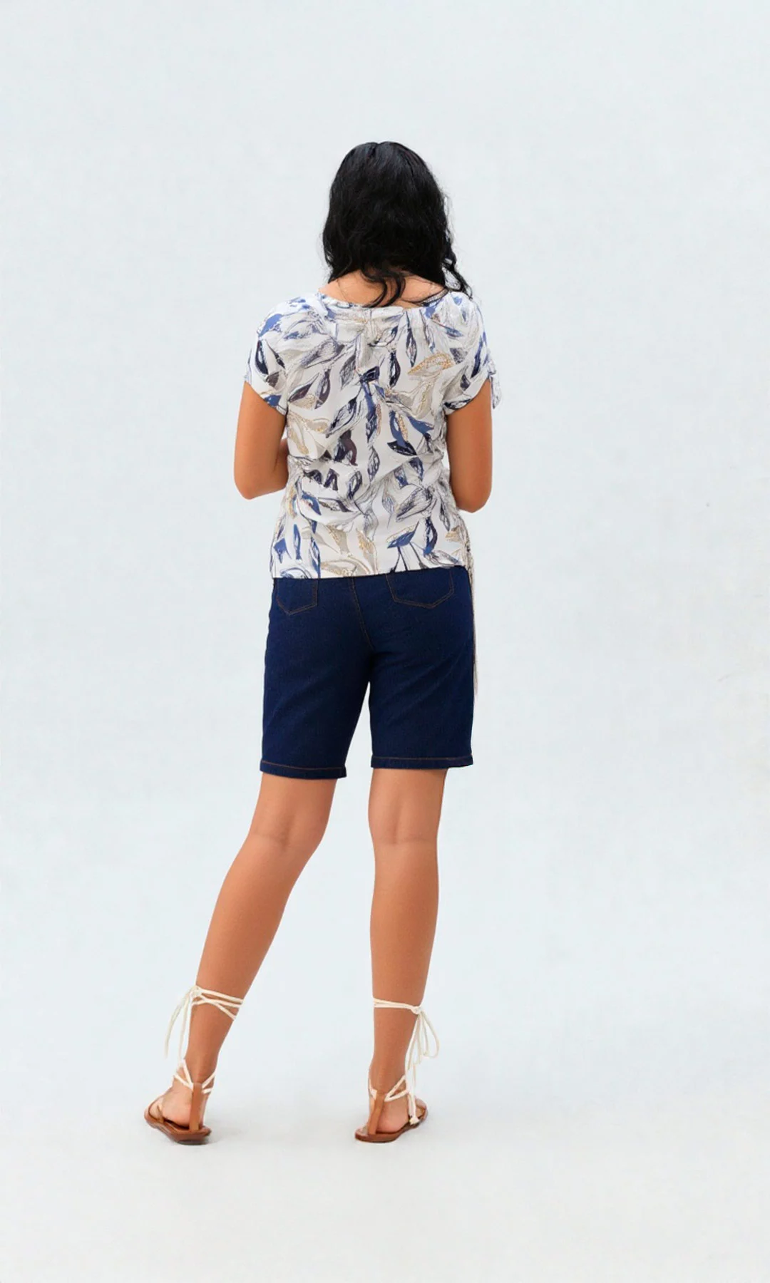 Blusa mujer manga corta estampada - Imagen 5