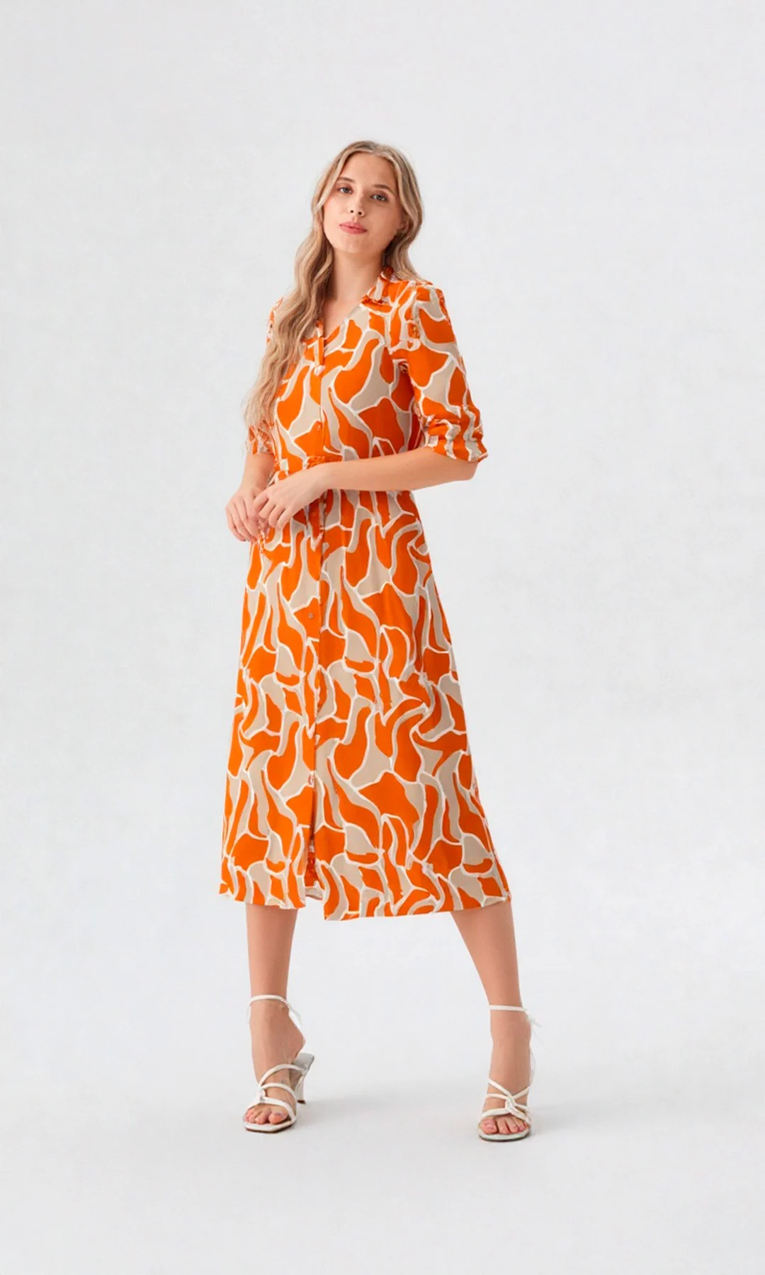 Vestido mujer manga corta estampado - Imagen 6