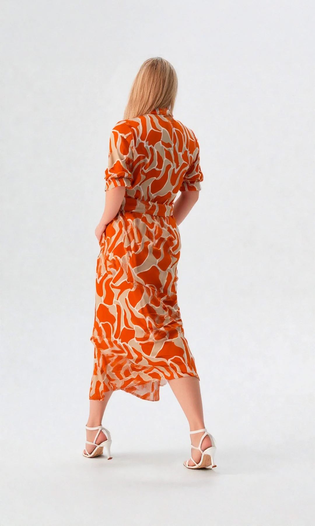 Vestido mujer manga corta estampado - Imagen 8