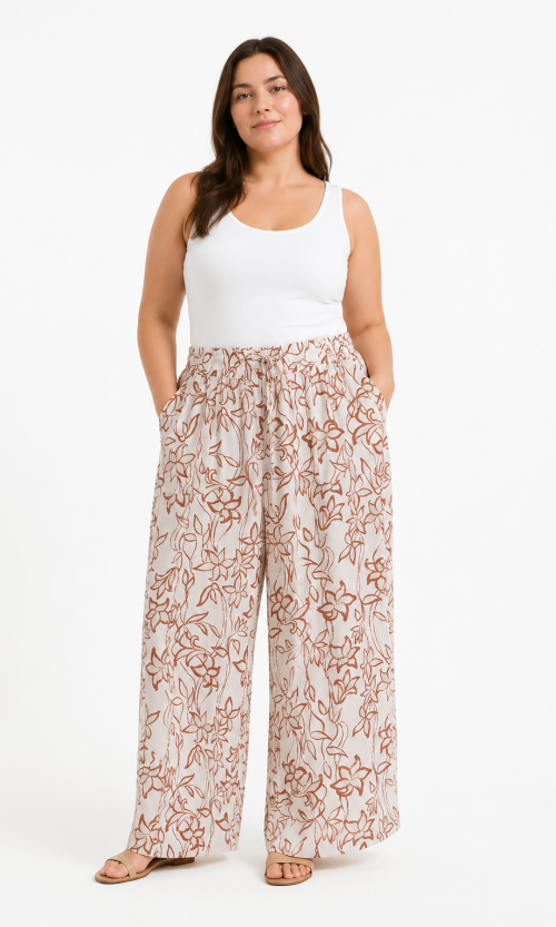 Pantalón mujer estampado