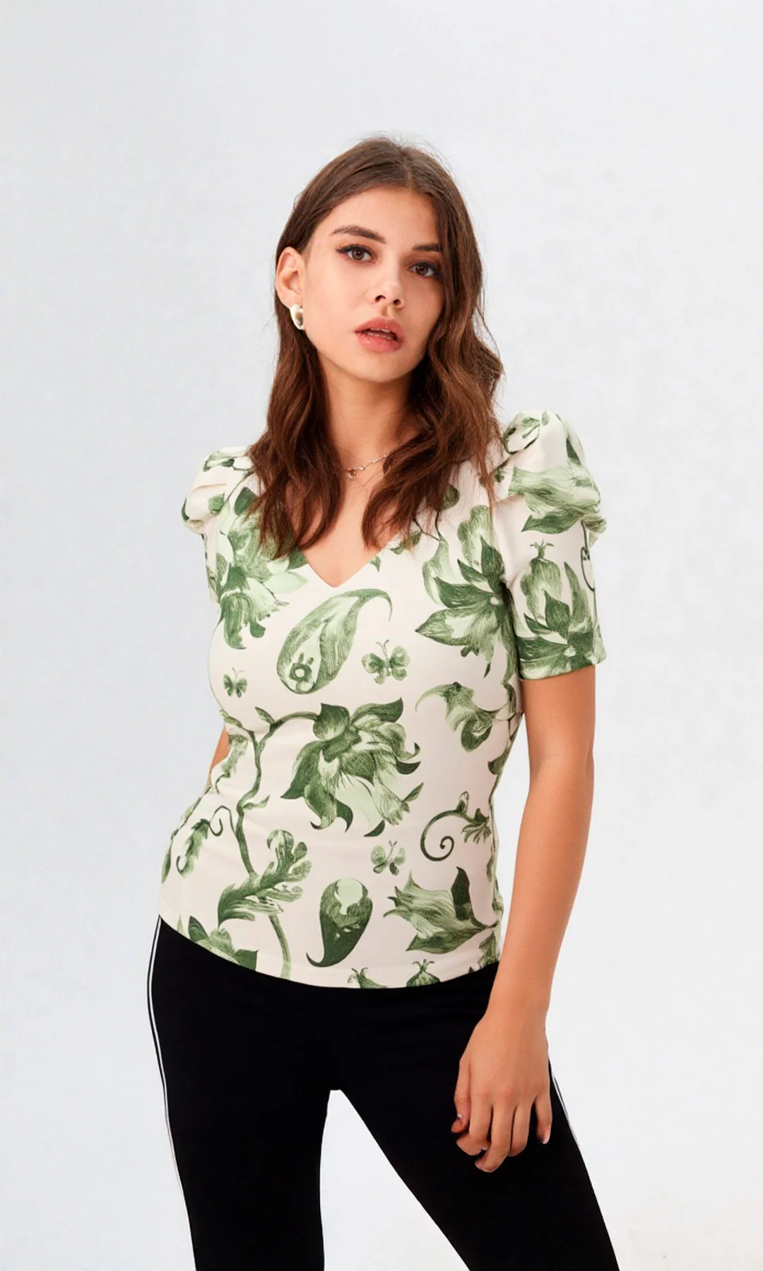 Camiseta mujer manga corta estampada