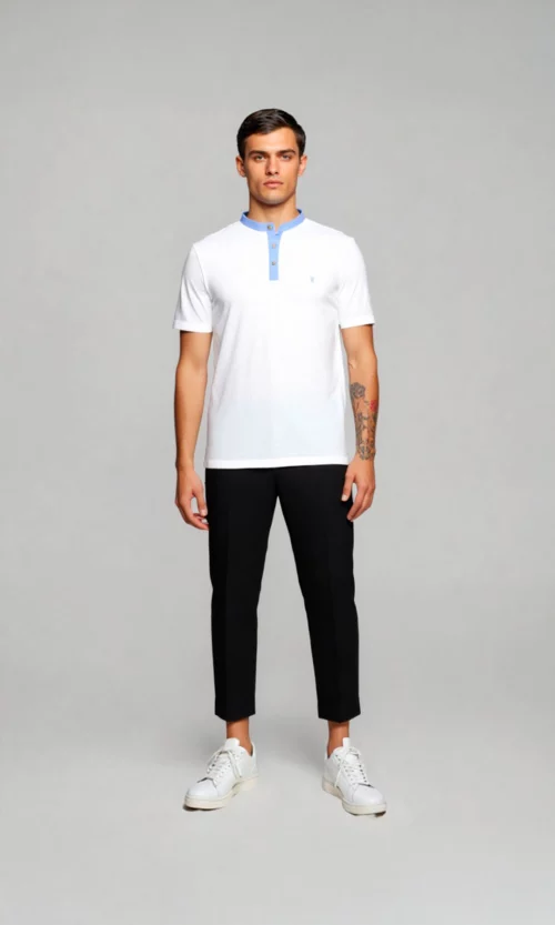 Polo hombre unicolor