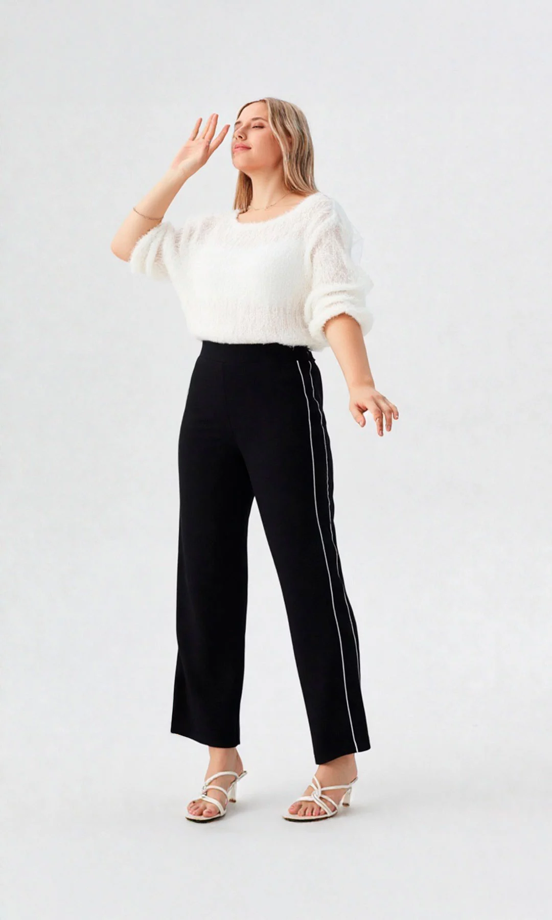 Pantalón mujer unicolor - Imagen 2