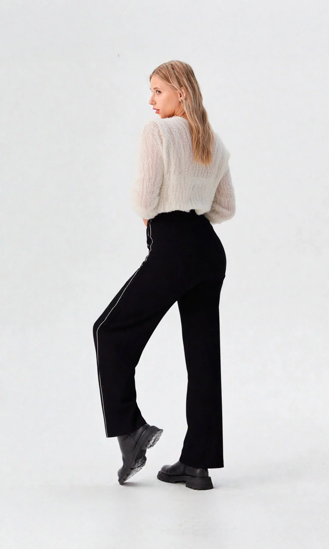 Pantalón mujer unicolor - Imagen 4