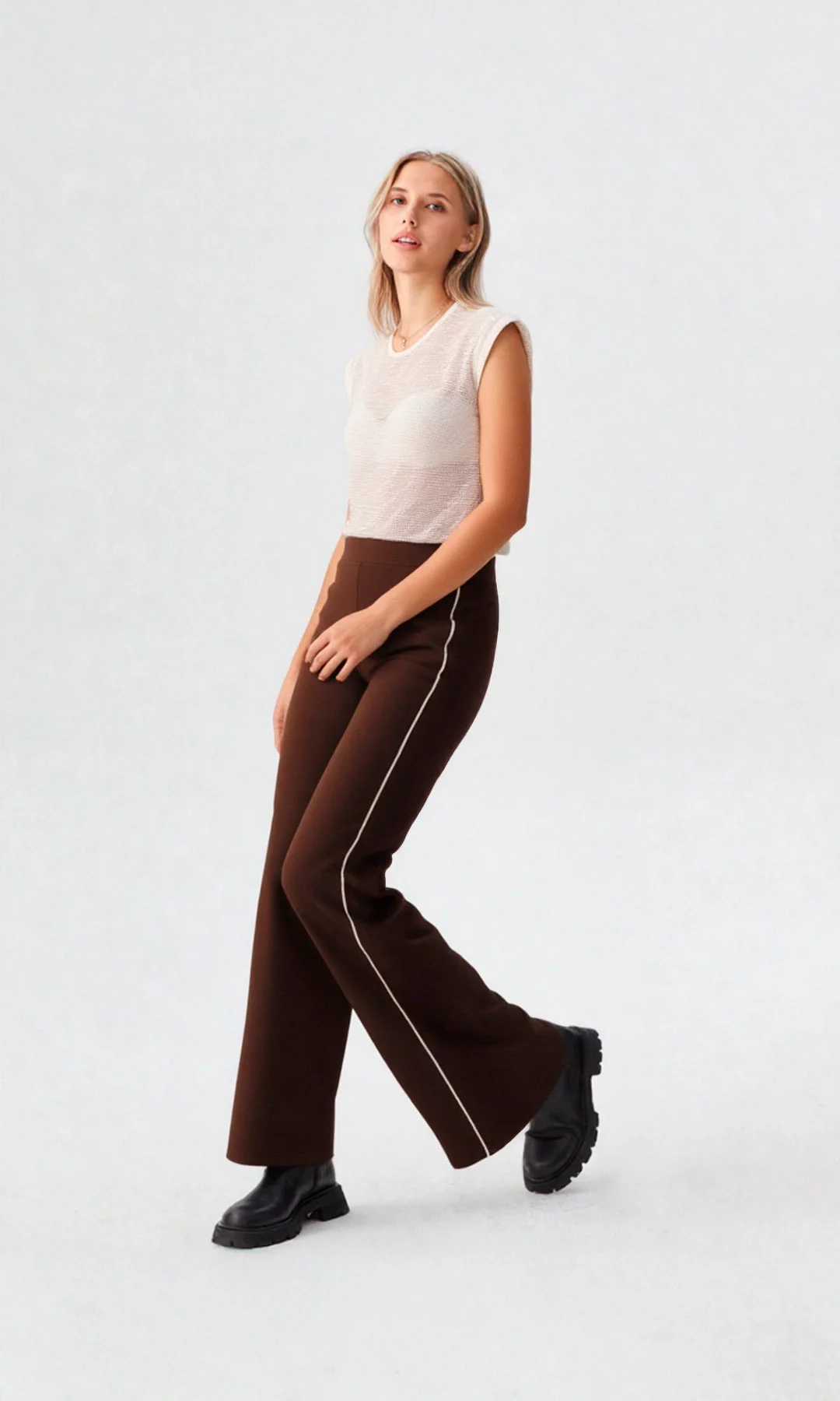 Pantalón mujer unicolor - Imagen 9