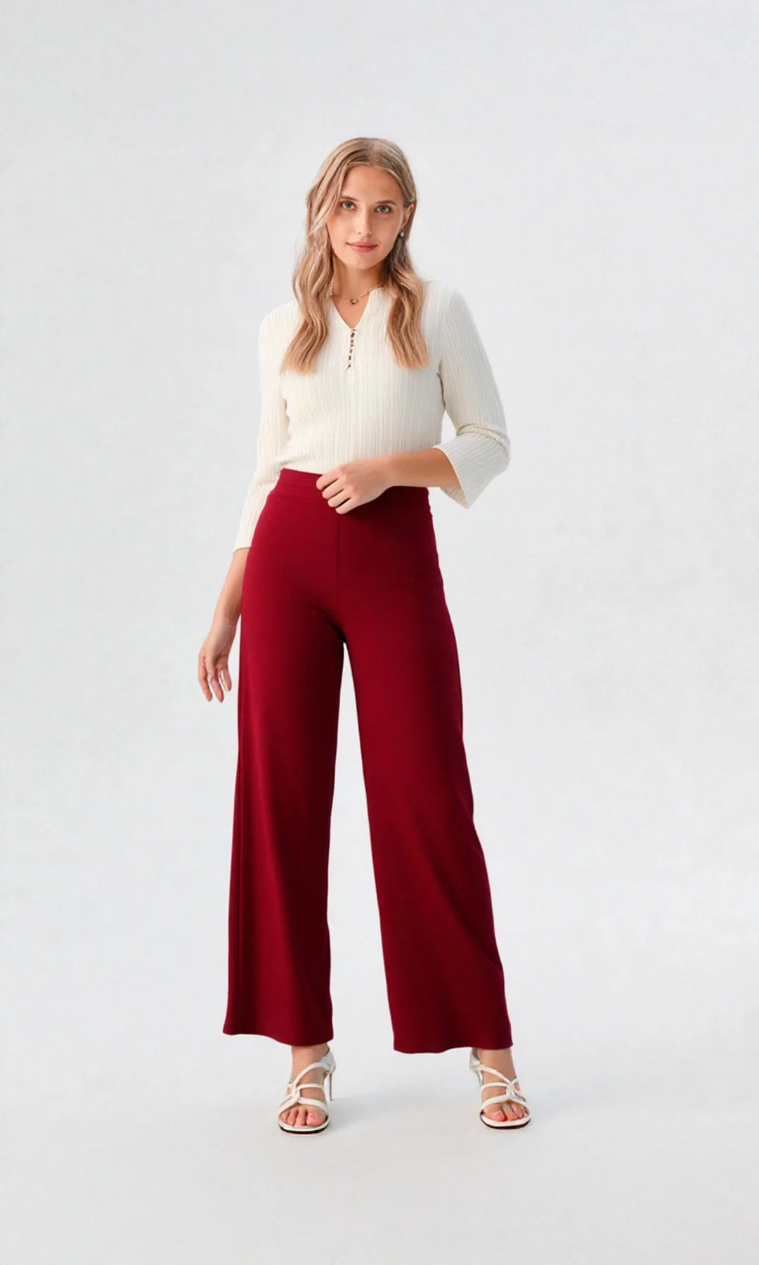 Pantalón mujer unicolor - Imagen 8