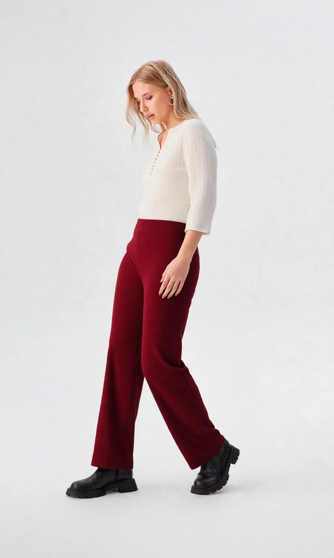 Pantalón mujer unicolor - Imagen 9