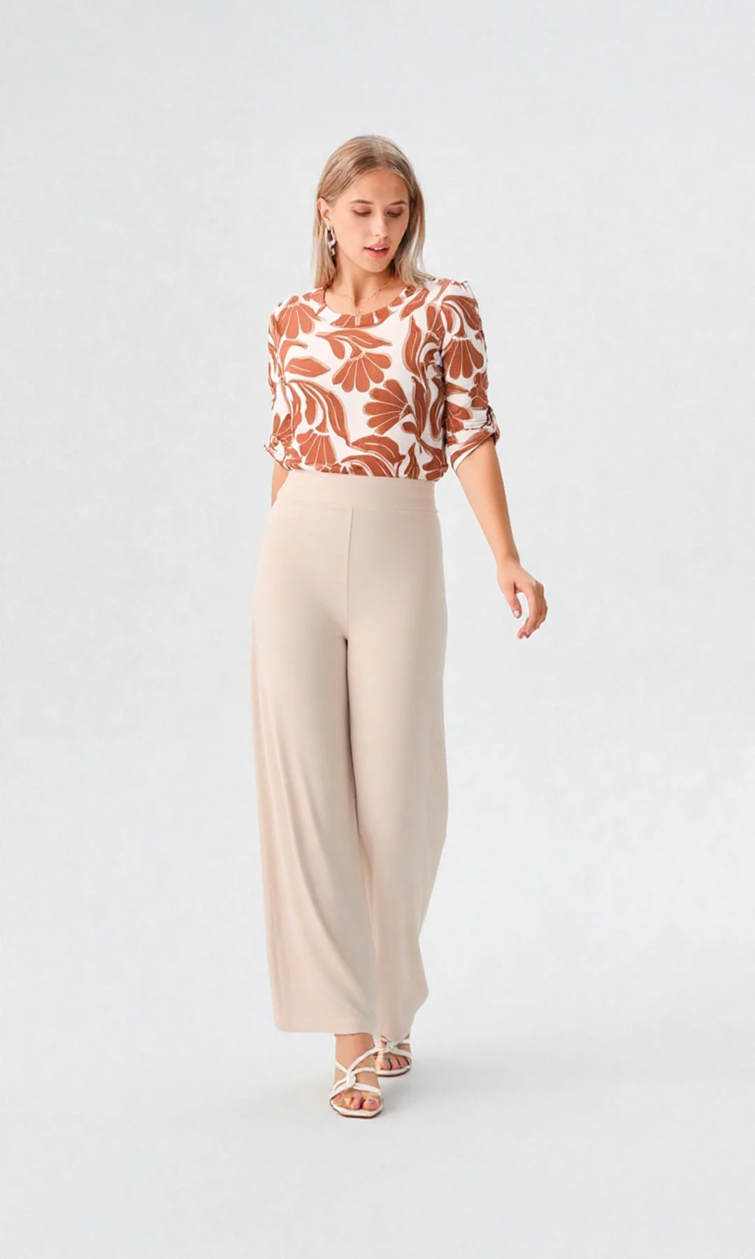 Pantalón mujer unicolor - Imagen 4