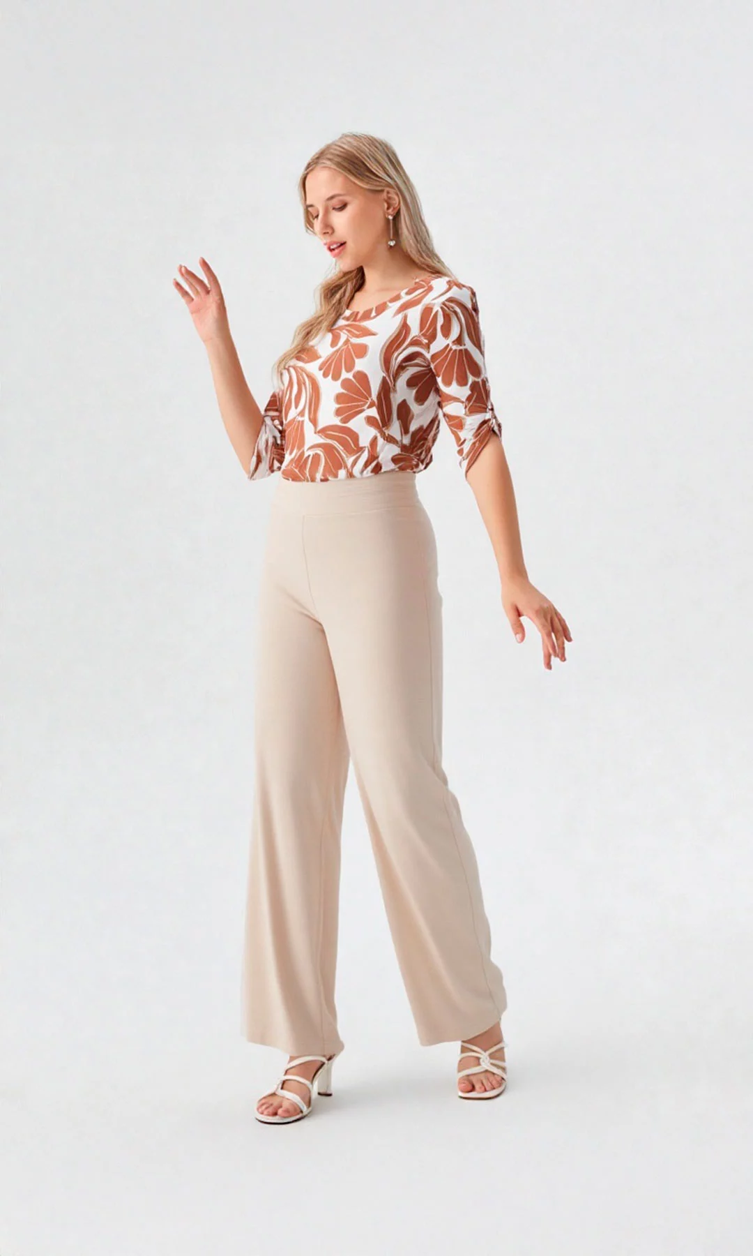 Pantalón mujer unicolor - Imagen 5