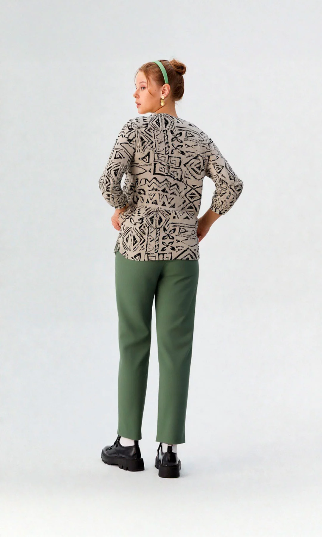 Blusa mujer manga 3/4 estampada - Imagen 10