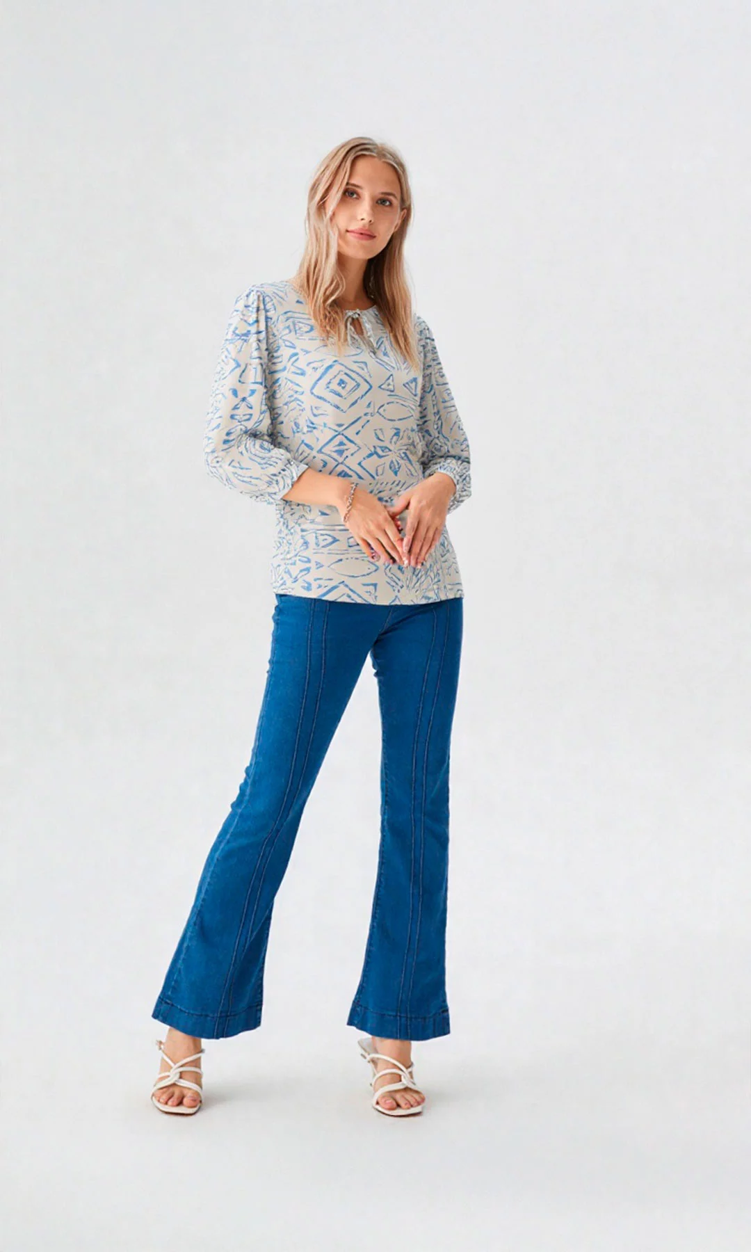 Blusa mujer manga 3/4 estampada - Imagen 6