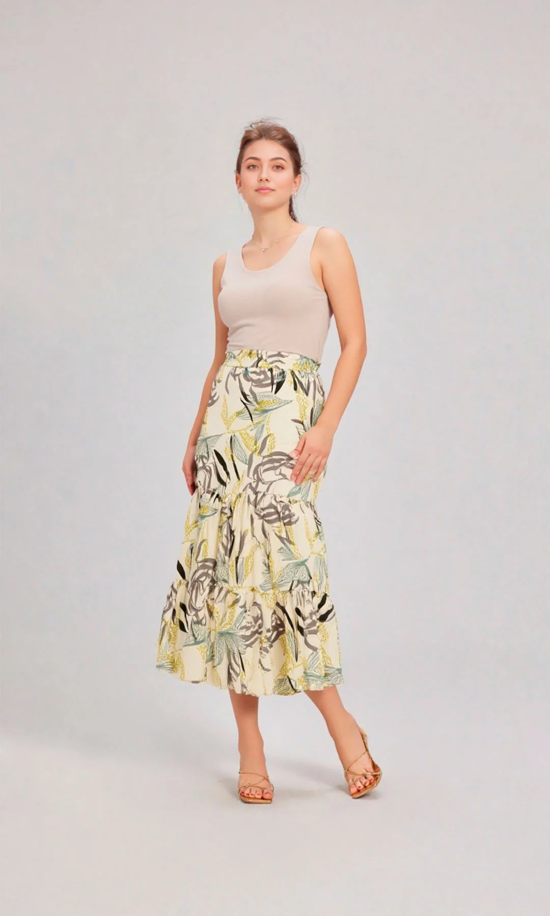 Falda mujer estampada