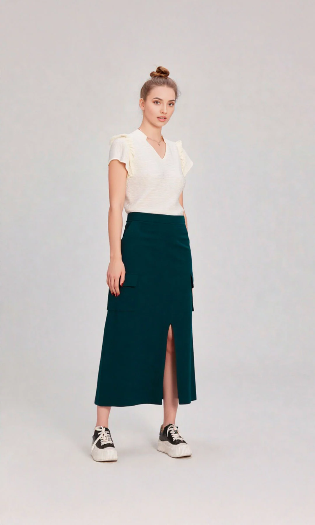 Falda mujer unicolor - Imagen 8