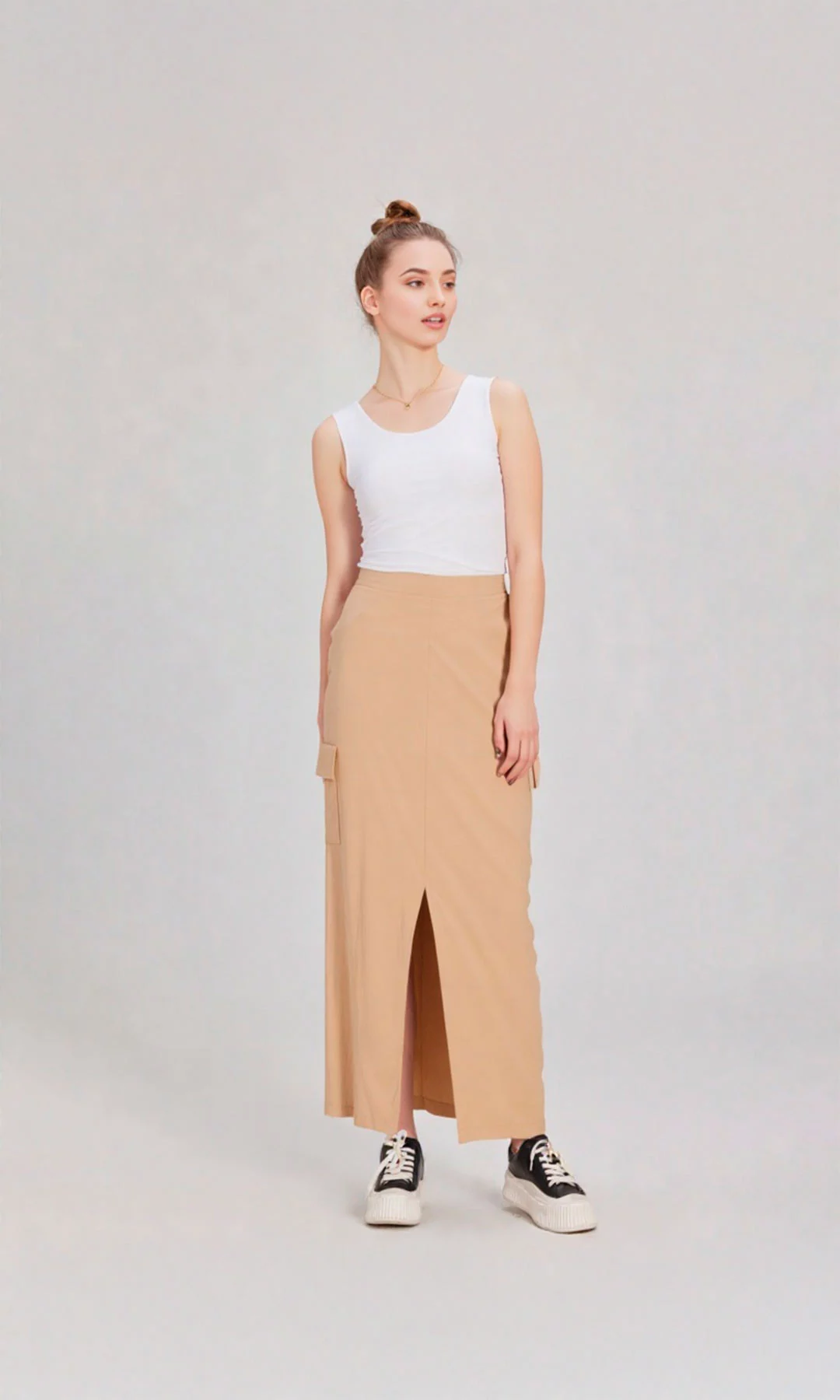 Falda mujer unicolor - Imagen 2