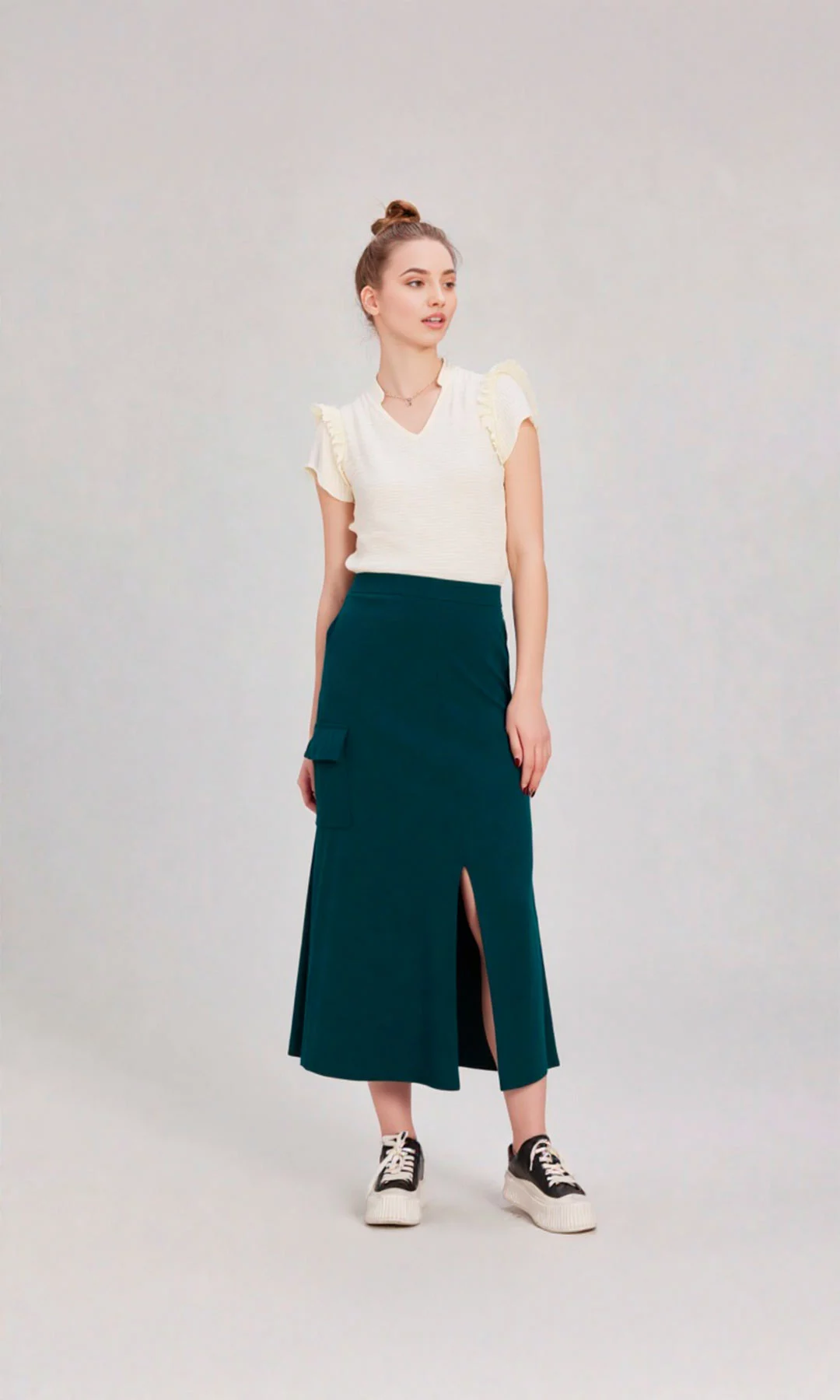 Falda mujer unicolor - Imagen 9