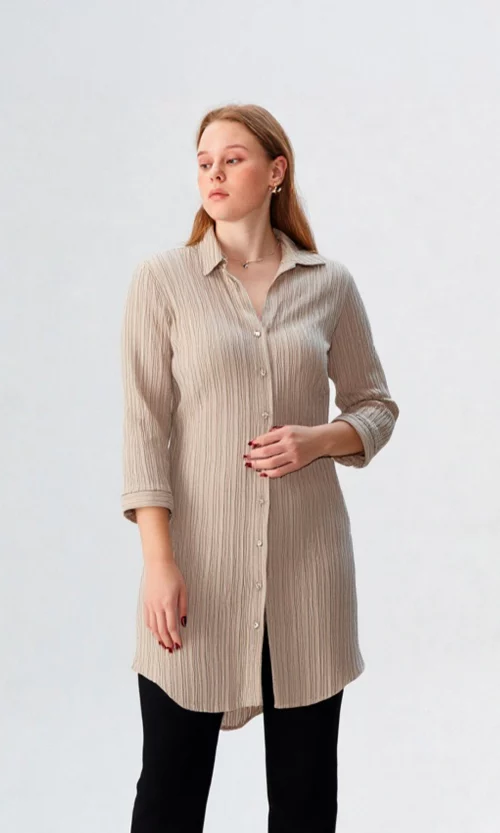 Blusa mujer manga 3/4 unicolor