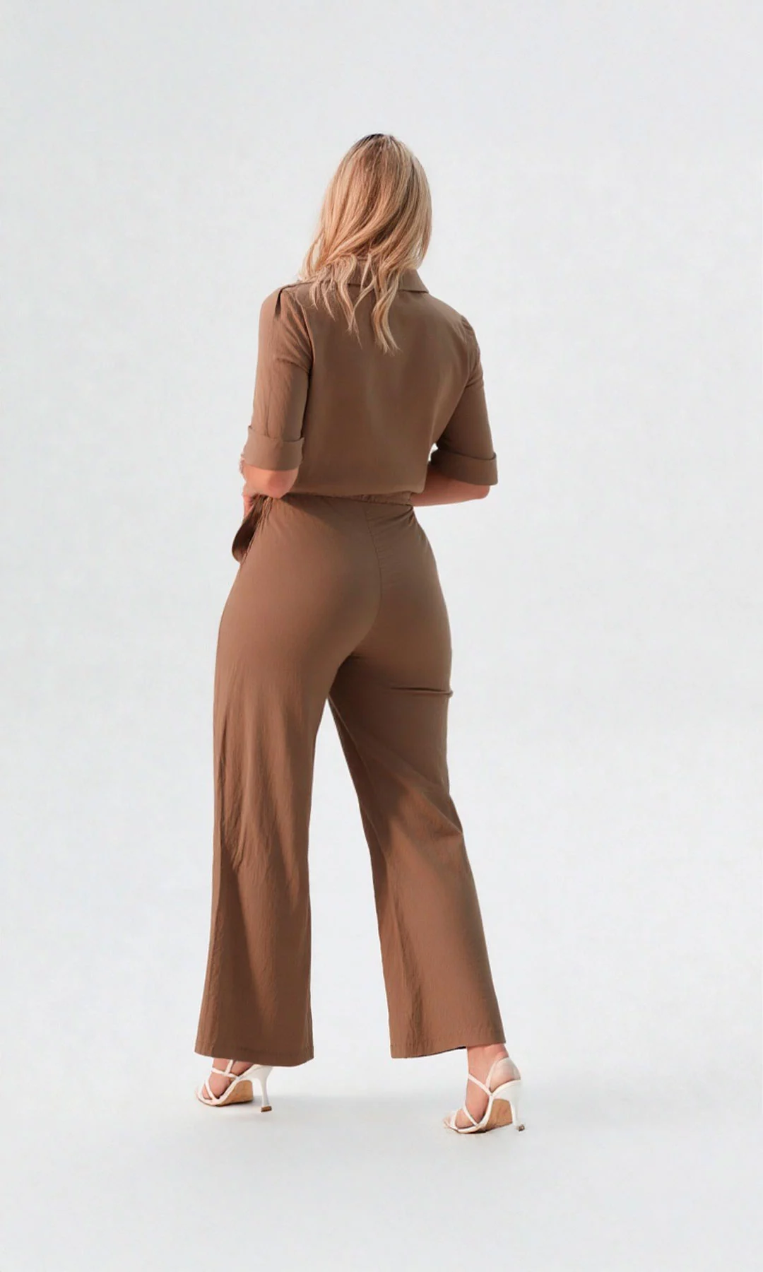 Enterizo mujer manga corta unicolor - Imagen 5