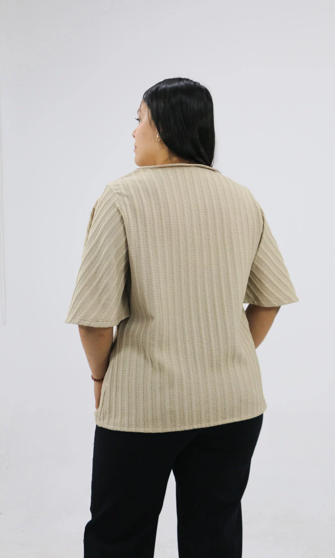 Camiseta mujer manga 3/4 unicolor - Imagen 7