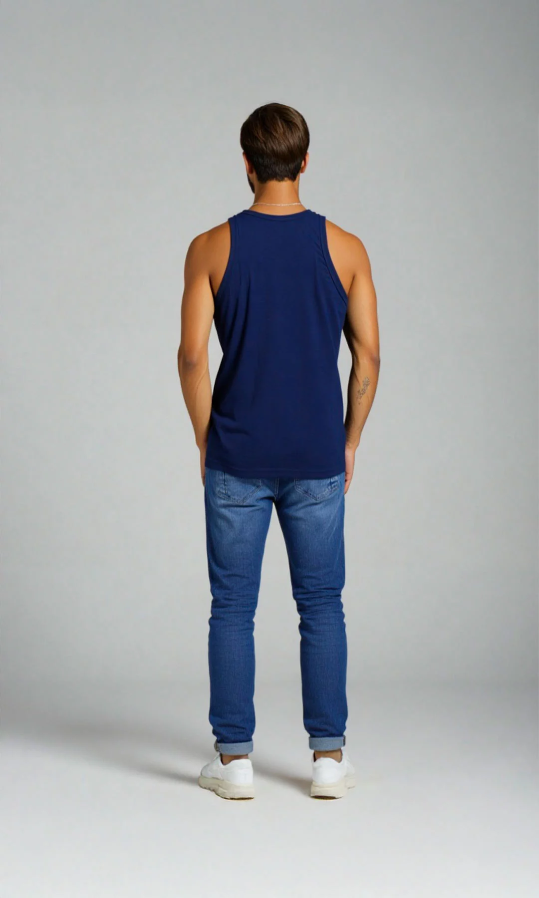 Camisilla hombre manga sisa unicolor - Imagen 9