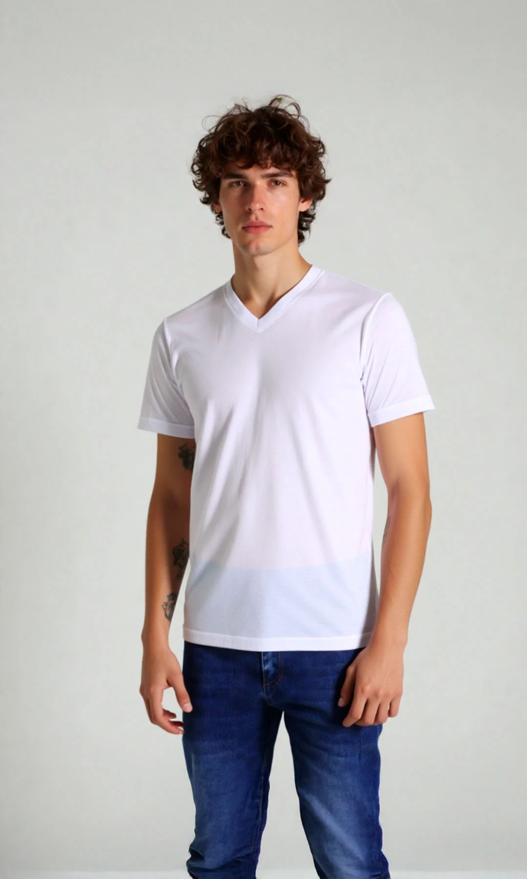 Camisilla hombre manga corta unicolor - Imagen 2