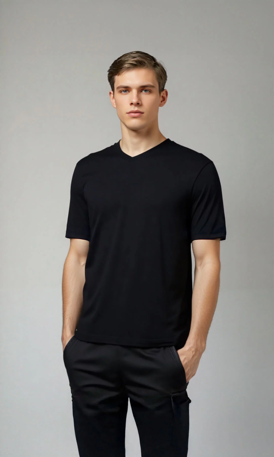 Camisilla hombre manga corta unicolor - Imagen 8