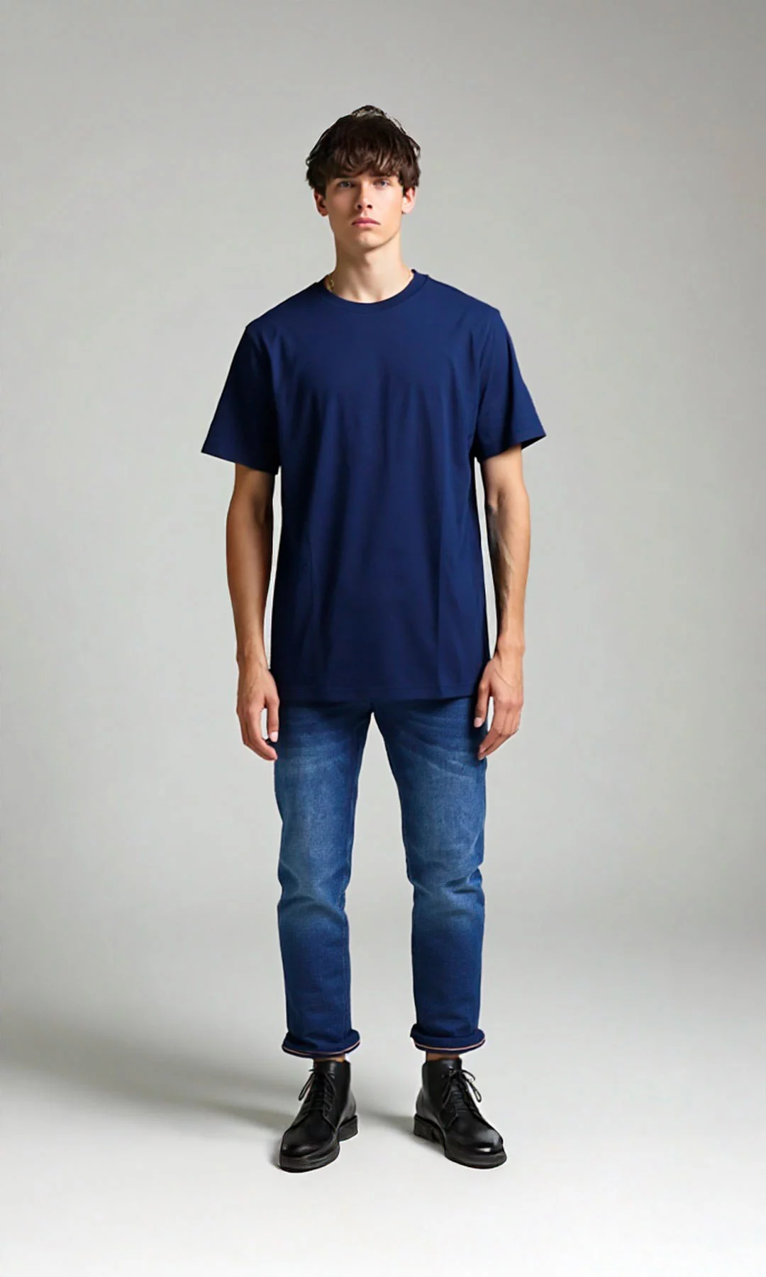 Camisilla hombre manga corta unicolor - Imagen 4