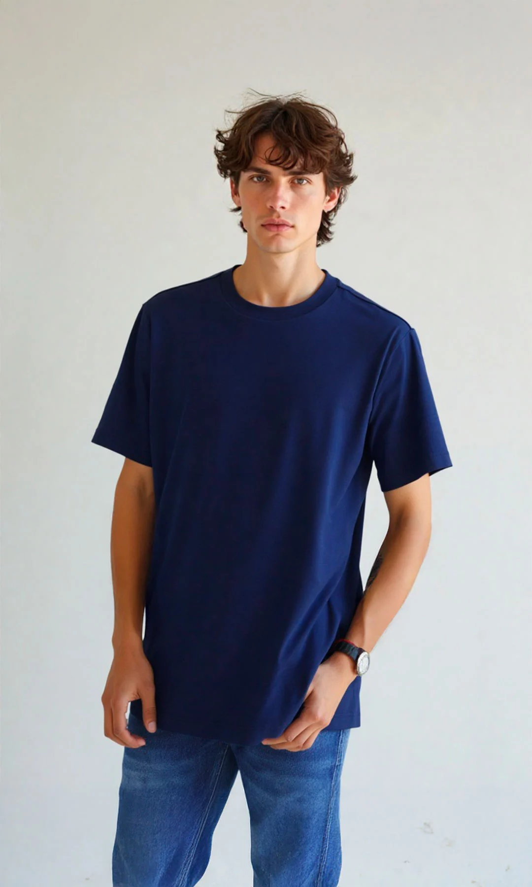 Camisilla hombre manga corta unicolor - Imagen 5