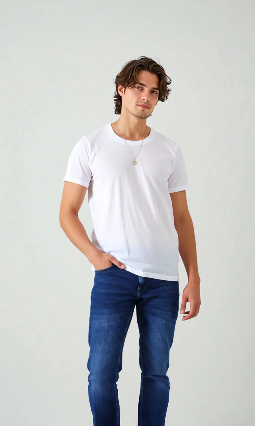 Camisilla hombre manga corta unicolor - Imagen 9