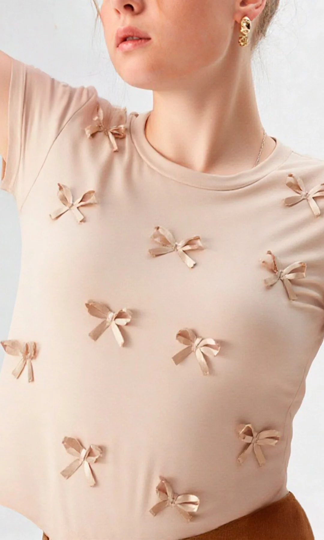 Camiseta mujer manga corta unicolor - Imagen 9