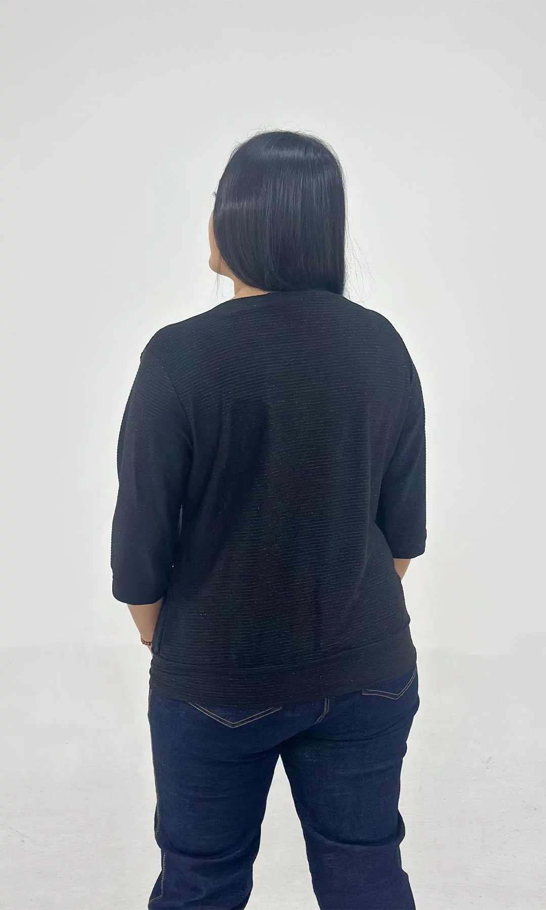 Camiseta mujer manga corta unicolor - Imagen 3