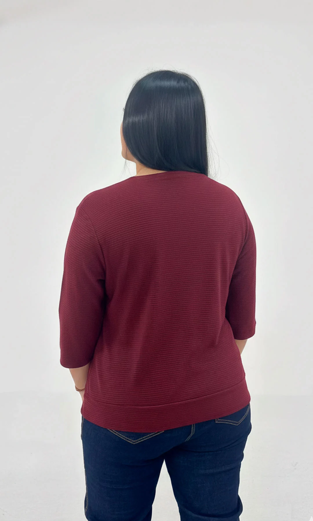 Camiseta mujer manga corta unicolor - Imagen 5