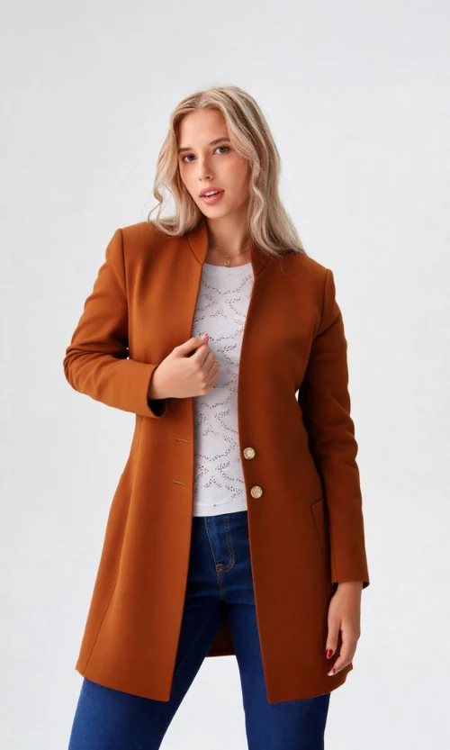 Gabán mujer unicolor