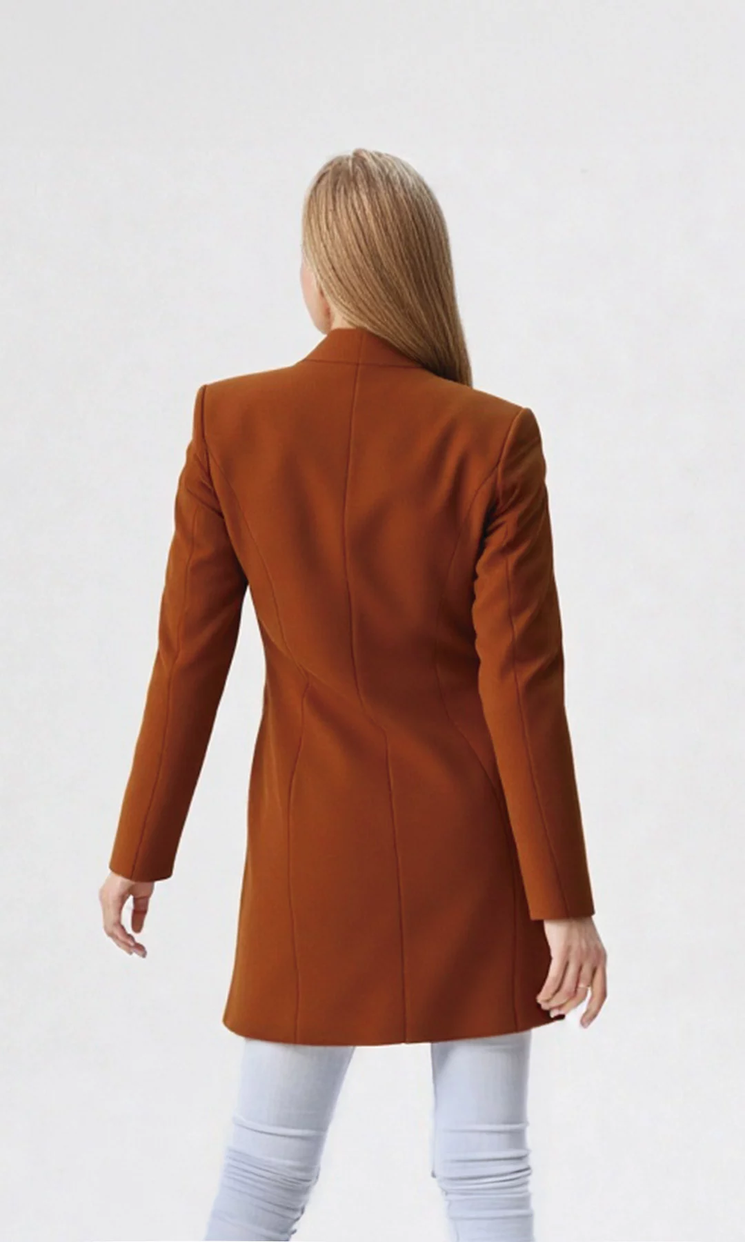 Gabán mujer unicolor - Imagen 4