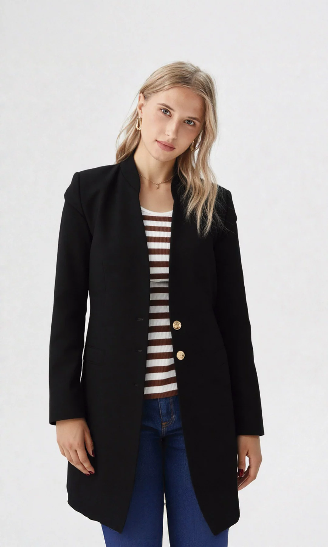 Gabán mujer unicolor - Imagen 5