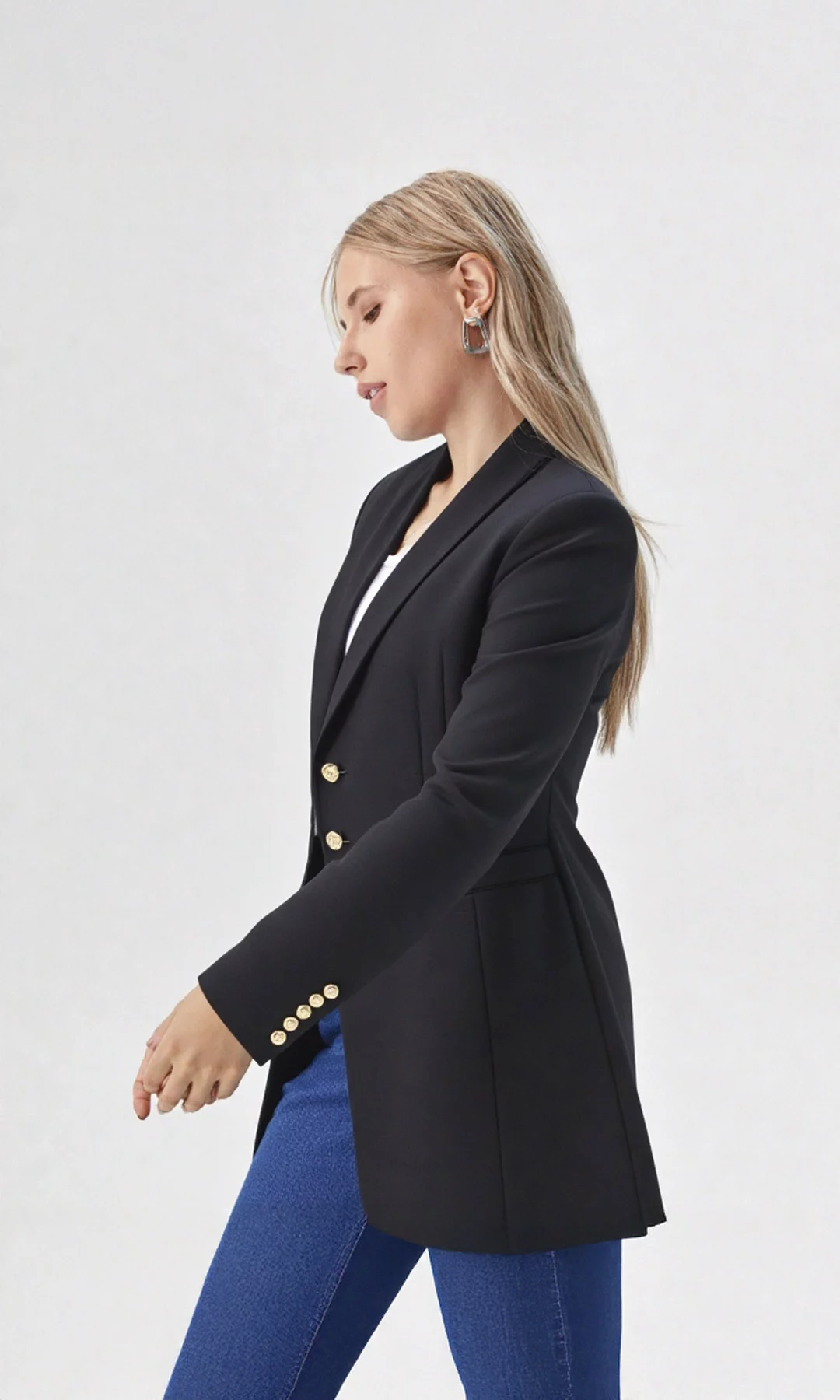 Gabán mujer unicolor - Imagen 7