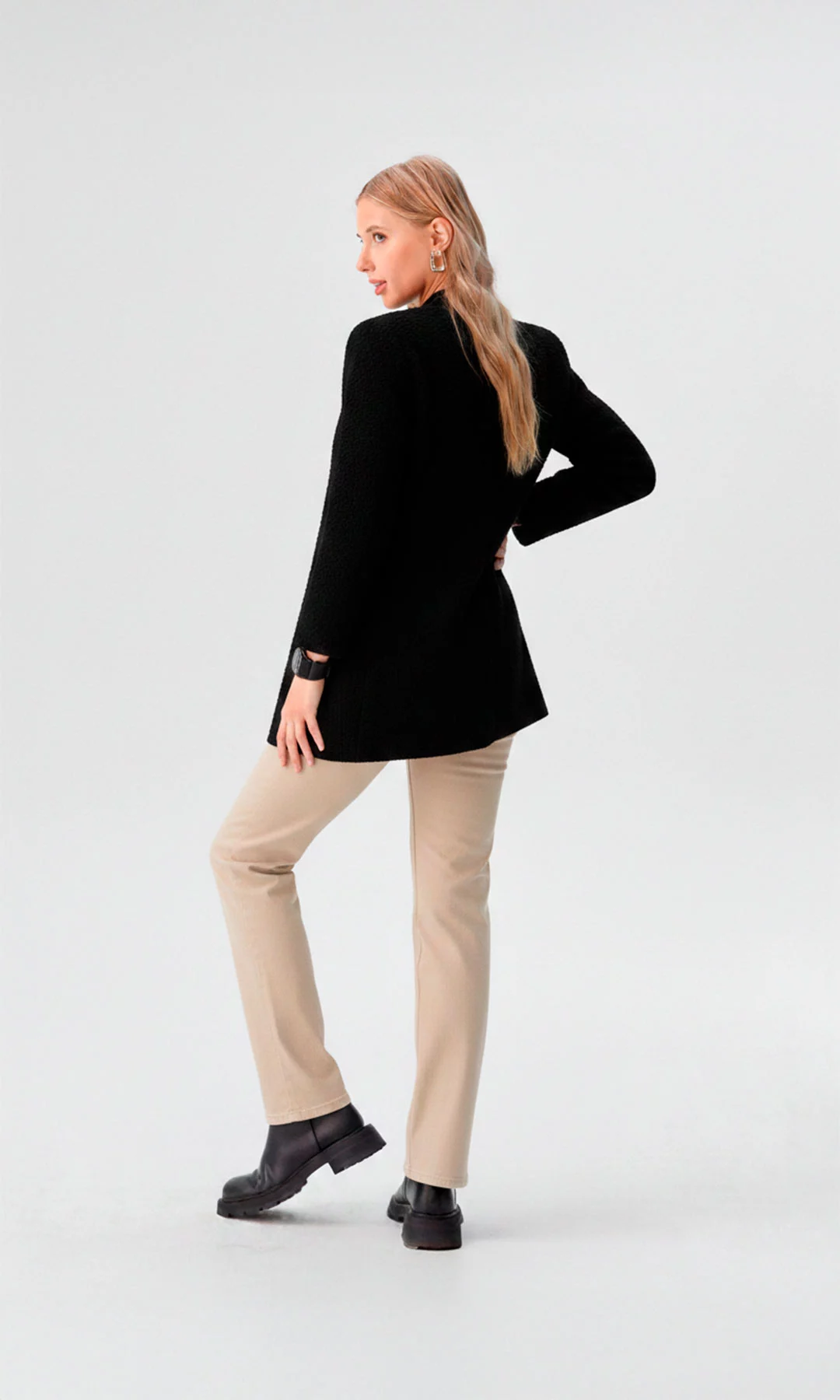 Gabán mujer unicolor - Imagen 5