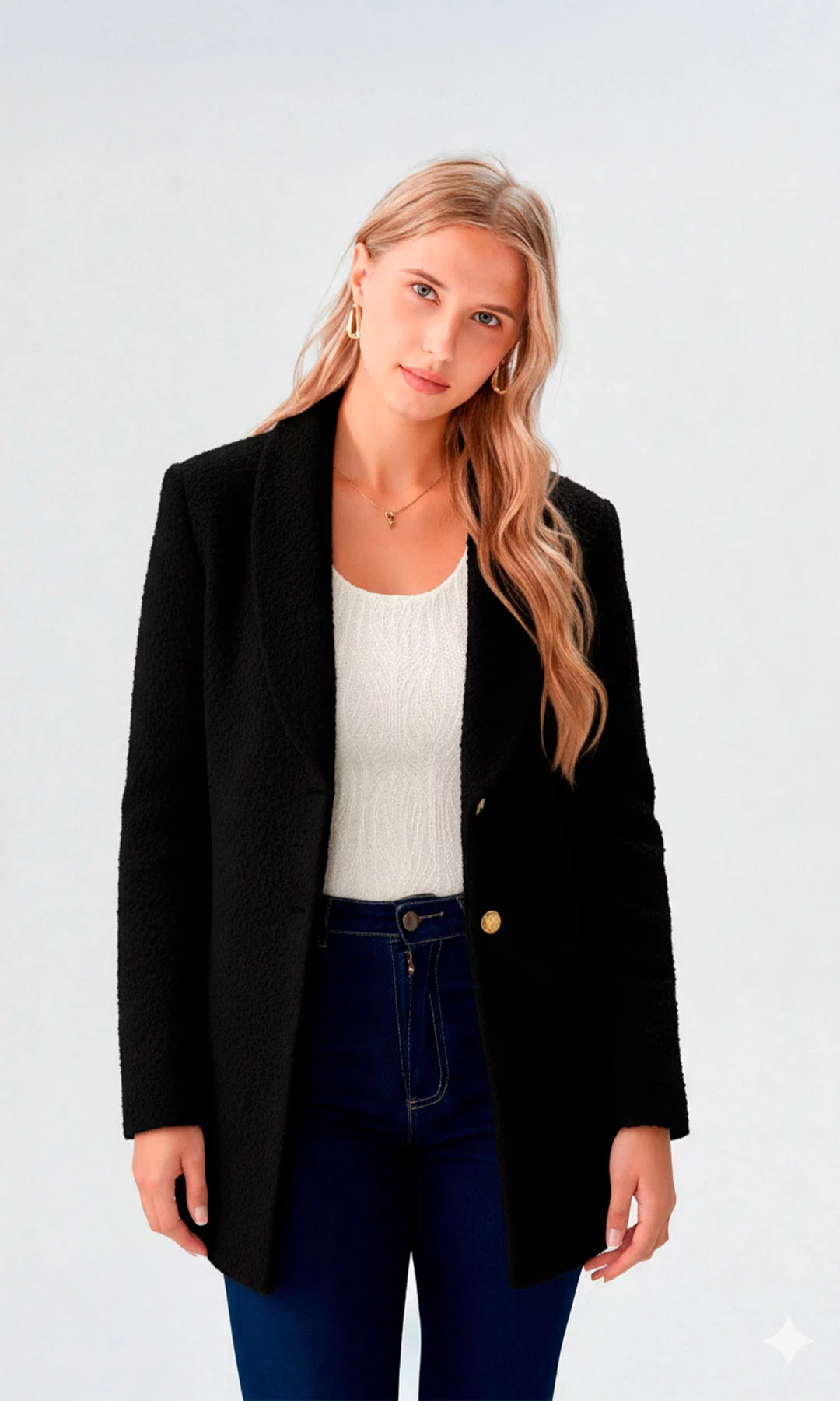 Gabán mujer unicolor - Imagen 4