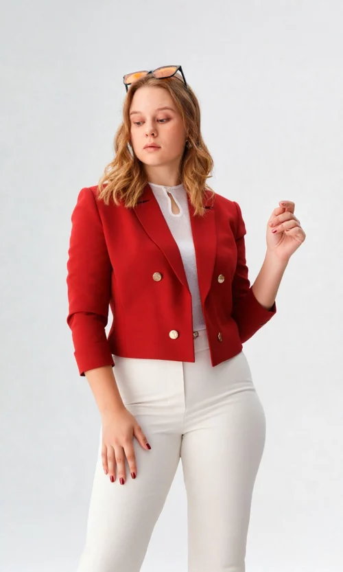 Chaqueta mujer unicolor