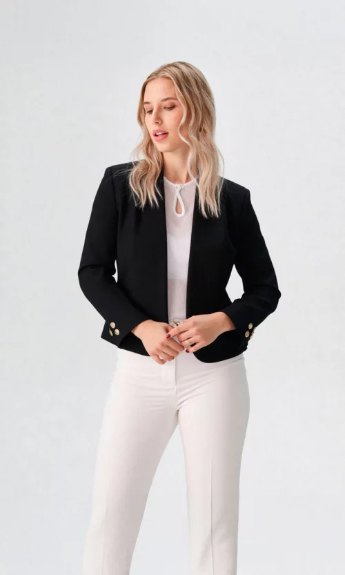 Chaqueta mujer unicolor