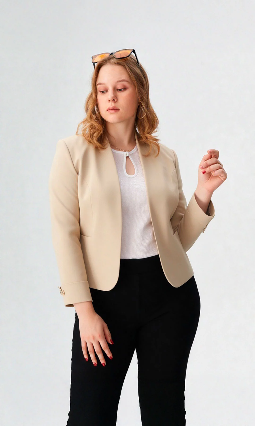 Chaqueta mujer unicolor - Imagen 5