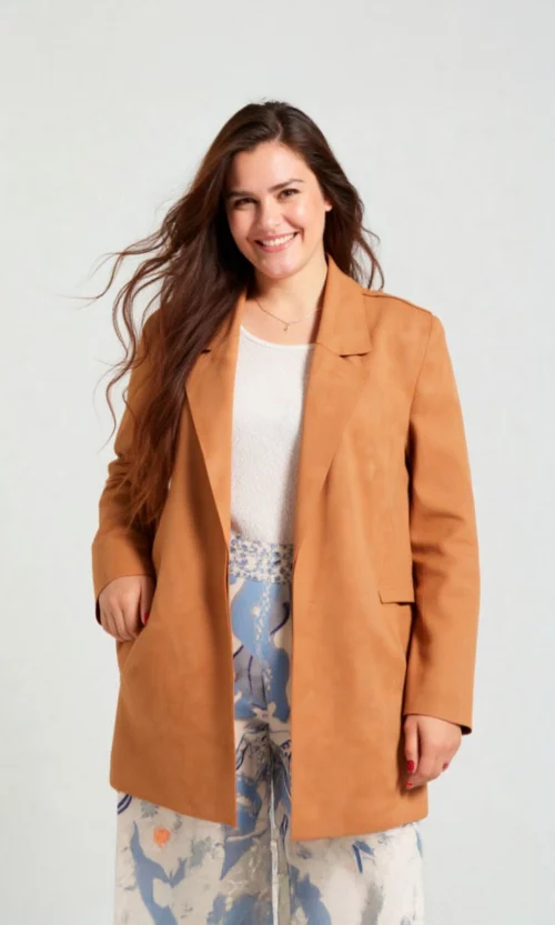Chaqueta mujer unicolor