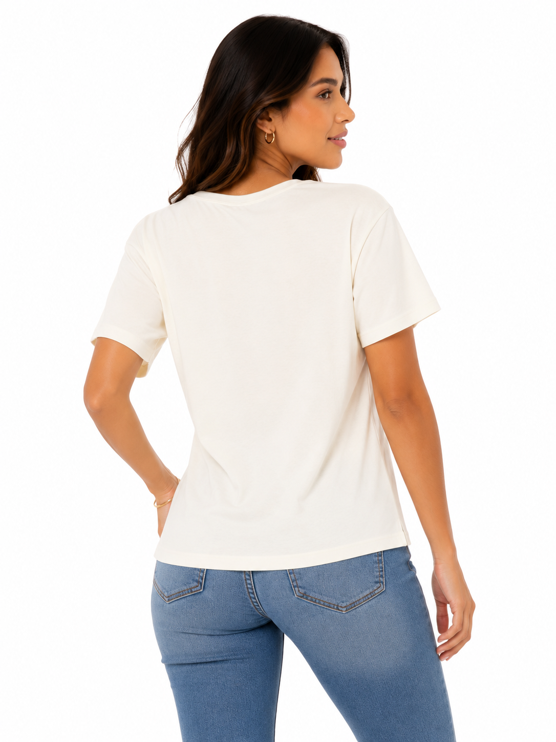 Camiseta mujer manga 3/4 estampada - Imagen 3