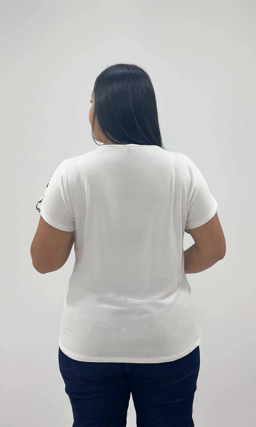 Camiseta mujer manga corta estampada - Imagen 3