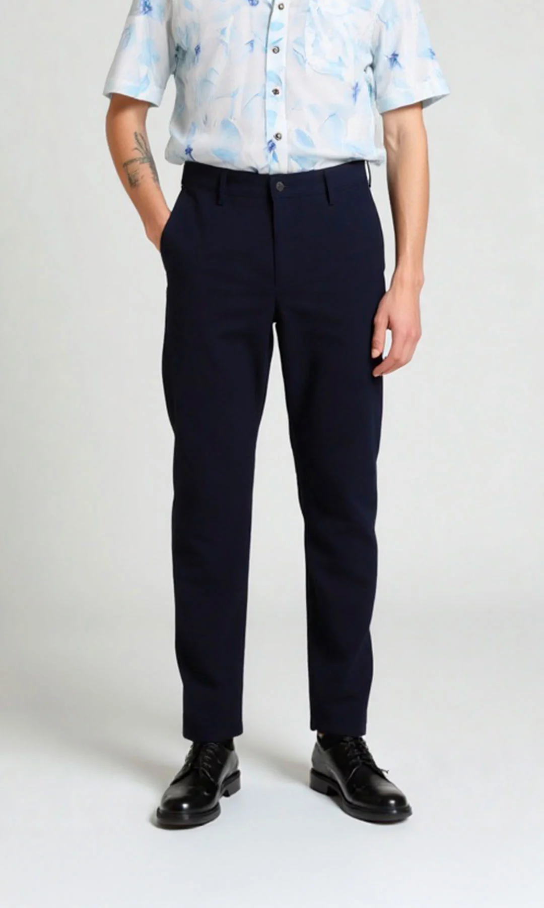 Pantalón hombre unicolor - Imagen 5