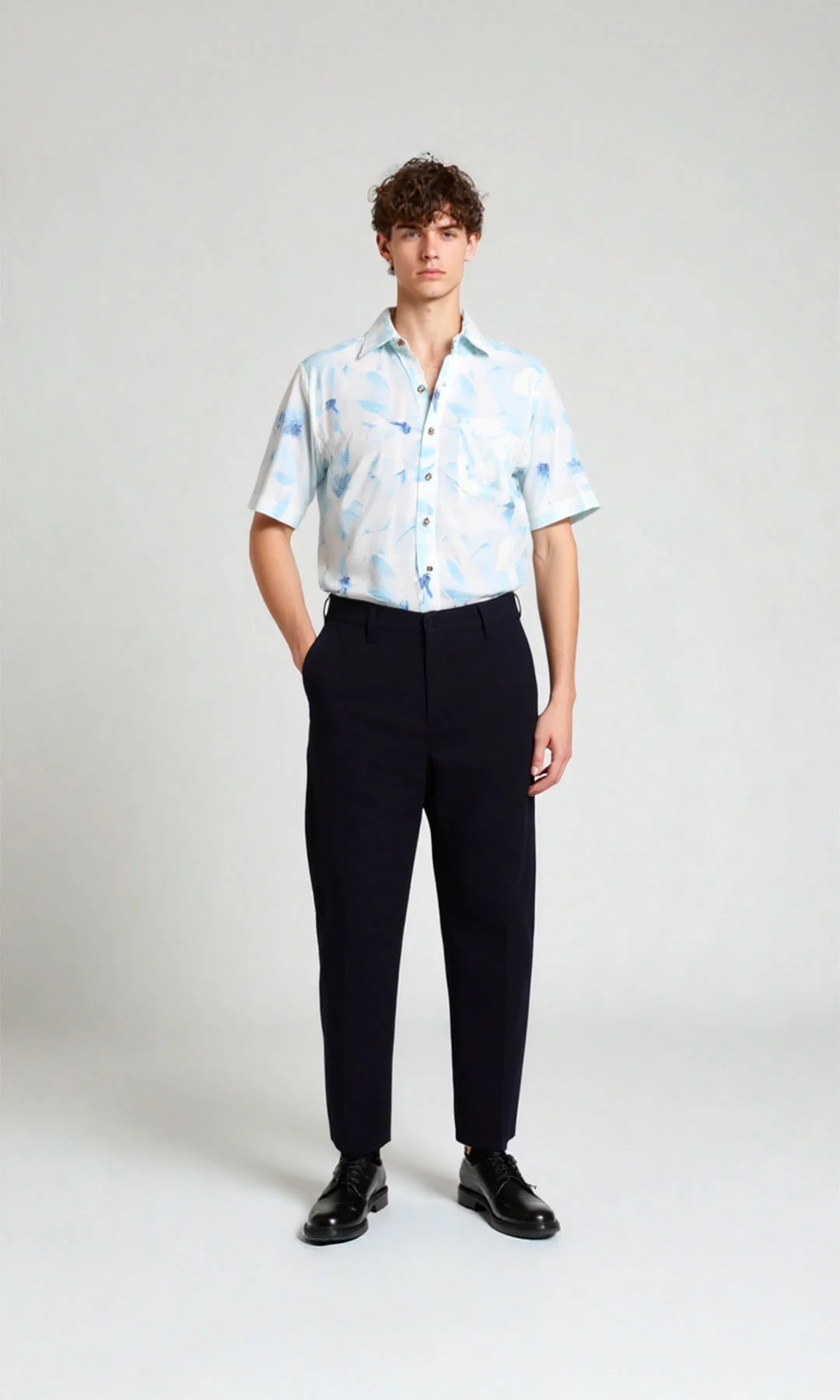 Pantalón hombre unicolor - Imagen 4