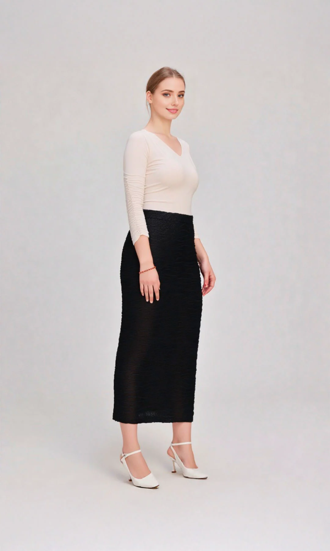 Falda mujer unicolor - Imagen 2