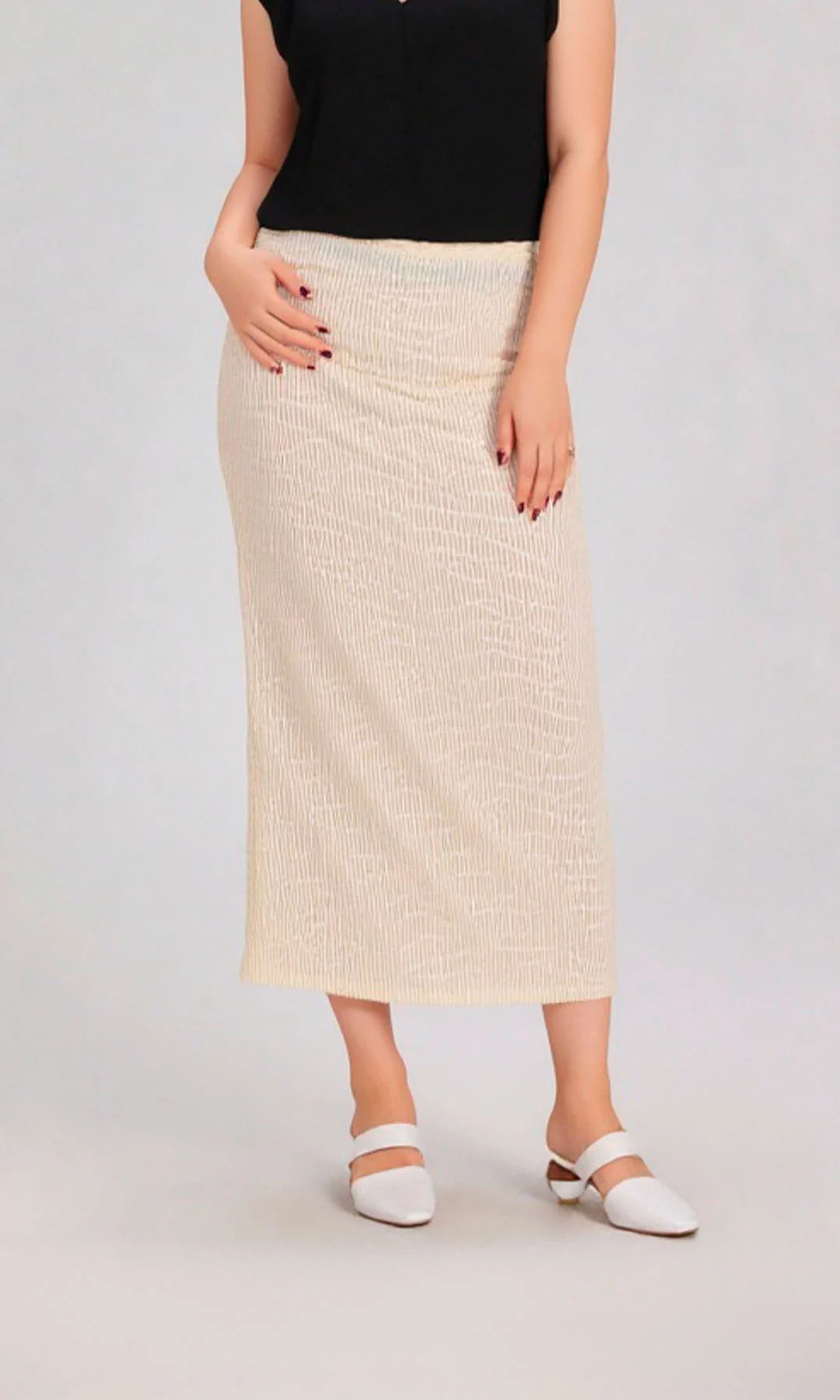 Falda mujer unicolor - Imagen 5